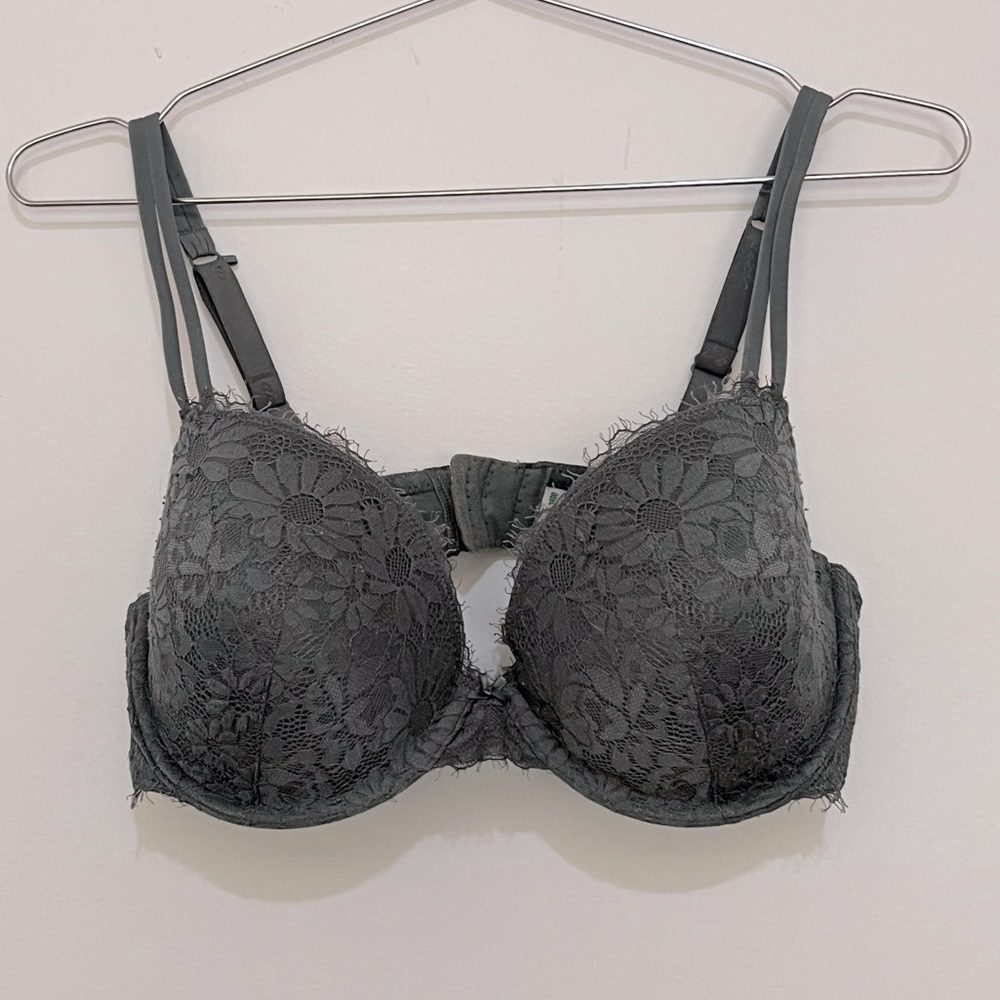 Aerie Green Lace Bra 34DD